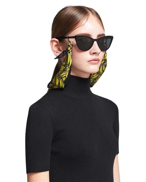 prada scarf glasses|prada scarf women.